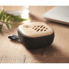 Carica l&#39;immagine nel visualizzatore di Gallery, MALA - Nero - SUONO E IMMAGINE - Midocean - Sound &amp; Image, Speaker Wireless In Bamboo 5.0 Mo6400, Speakers