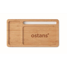 Carica l&#39;immagine nel visualizzatore di Gallery, MALABAR - bianco - UFFICIO - Midocean - Caricatore Wireless In Bamboo Mo9666, Office, Telephone / Accessor