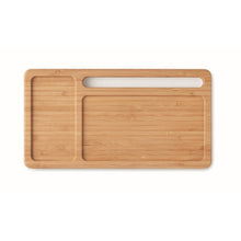 Carica l&#39;immagine nel visualizzatore di Gallery, MALABAR - bianco - UFFICIO - Midocean - Caricatore Wireless In Bamboo Mo9666, Office, Telephone / Accessor