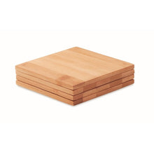 Carica l&#39;immagine nel visualizzatore di Gallery, MENDI - Legna - CASA E VIVERE - Midocean - Home &amp; Living, Kitchen Accesories, Set Sotto Bicchieri Mo9683
