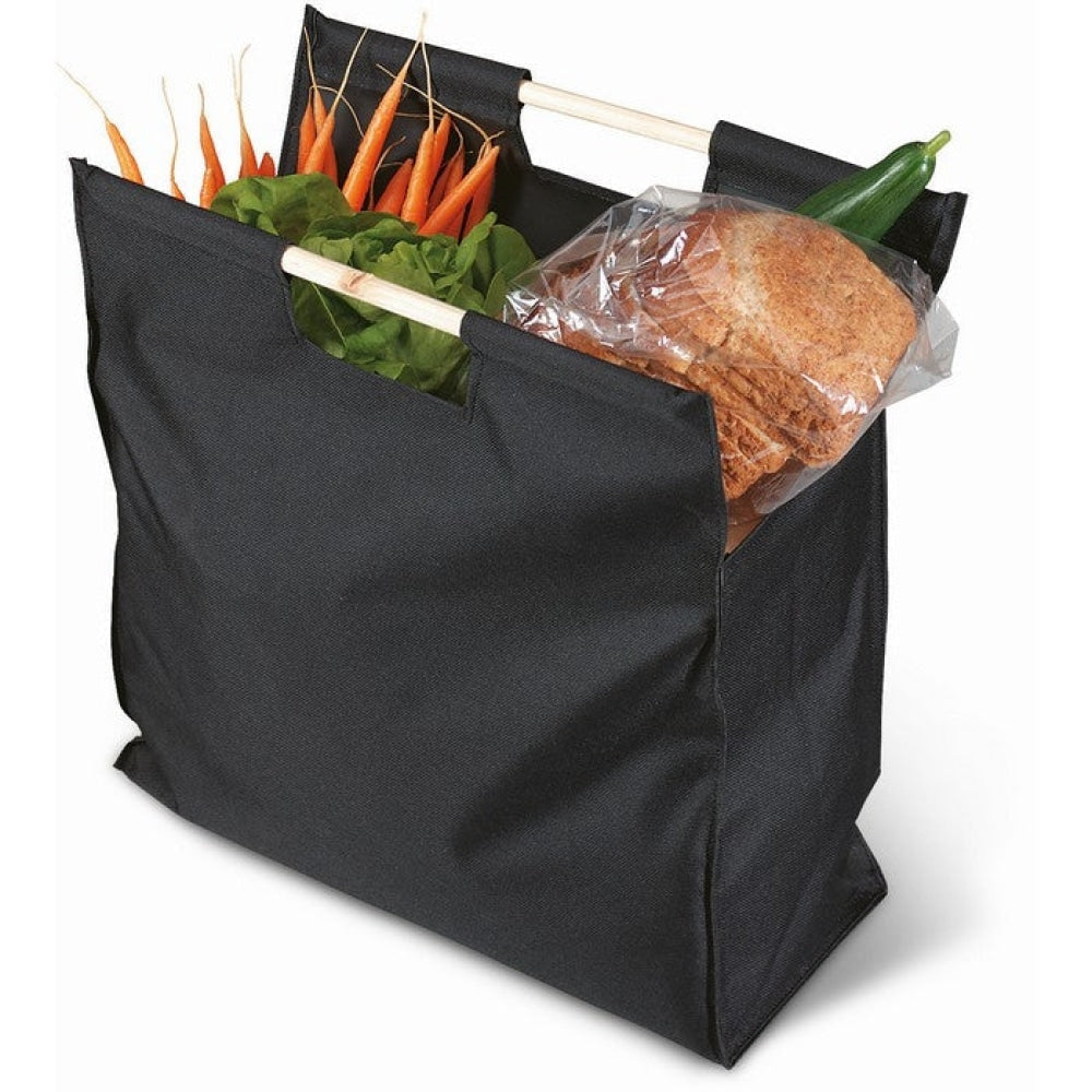 MERCADO - Nero - BORSE E VIAGGIO - Midocean - Bags & Travel, Shopper Con Manici In Legno Kc1502, Shopping Bag