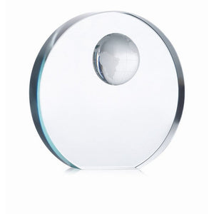 MONDAL - Trasparente - UFFICIO - Midocean - Desk Items, Fermacarte In Vetro Rotondo Mo7183, Office