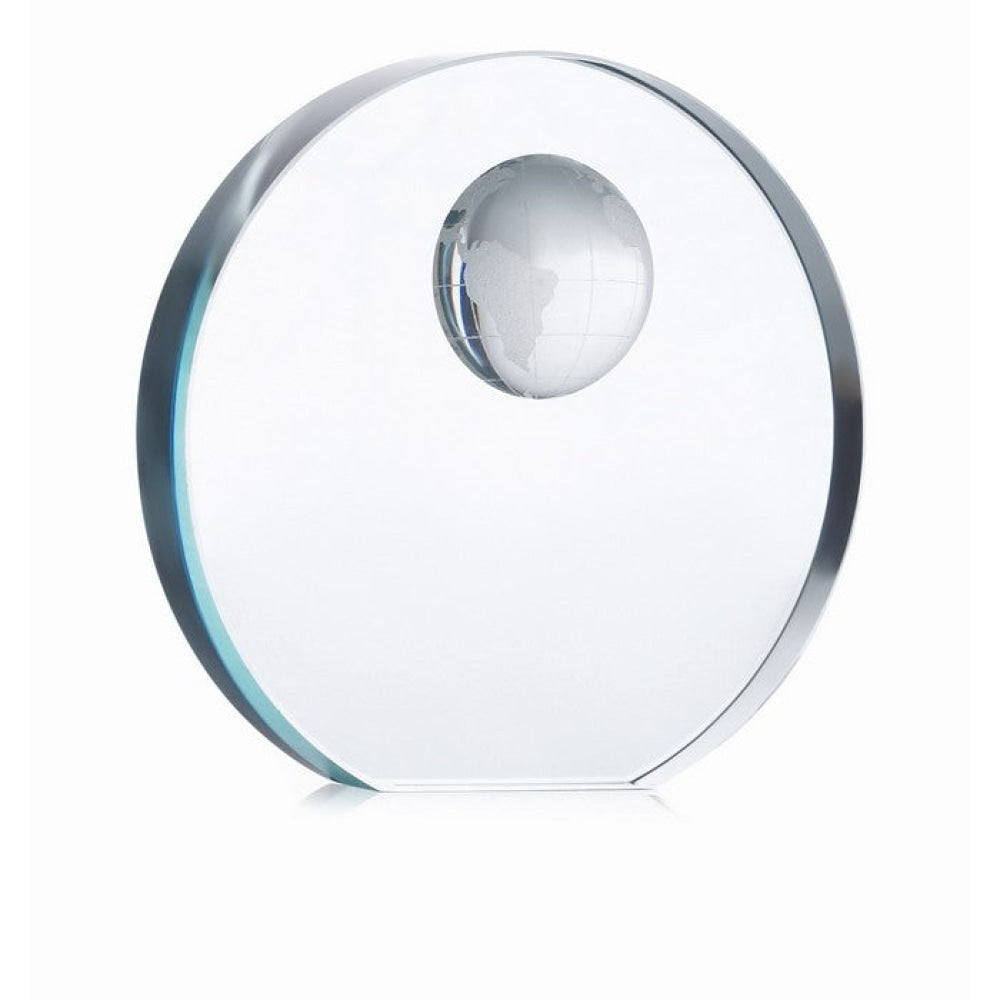 MONDAL - Trasparente - UFFICIO - Midocean - Desk Items, Fermacarte In Vetro Rotondo Mo7183, Office
