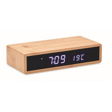 Carica l&#39;immagine nel visualizzatore di Gallery, MORO - Legna - TEMPO E METEO - Midocean - Caricatore Wireless In Bamboo Mo6139, Time &amp; Weather, Weather Stations
