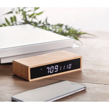 Carica l&#39;immagine nel visualizzatore di Gallery, MORO - Legna - TEMPO E METEO - Midocean - Caricatore Wireless In Bamboo Mo6139, Time &amp; Weather, Weather Stations
