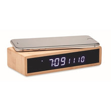 Carica l&#39;immagine nel visualizzatore di Gallery, MORO - Legna - TEMPO E METEO - Midocean - Caricatore Wireless In Bamboo Mo6139, Time &amp; Weather, Weather Stations