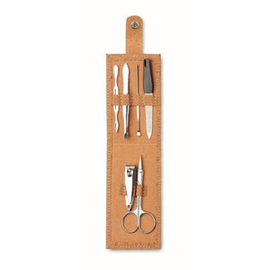 NAILKIT CORK - Beige - CURA PERSONALE - Midocean - Manicure Set, Personal Care, Set Manicure In Sughero Mo9798