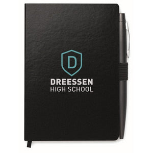 NOTALUX - Nero - UFFICIO - Midocean - Blocco Notes A6 Con Penna Mo8109, Notebooks / Notepads, Office