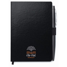 Carica l&#39;immagine nel visualizzatore di Gallery, NOTALUX - Nero - UFFICIO - Midocean - Blocco Notes A6 Con Penna Mo8109, Notebooks / Notepads, Office