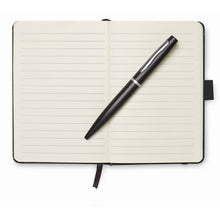 Carica l&#39;immagine nel visualizzatore di Gallery, NOTALUX - Nero - UFFICIO - Midocean - Blocco Notes A6 Con Penna Mo8109, Notebooks / Notepads, Office