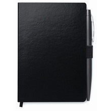 Carica l&#39;immagine nel visualizzatore di Gallery, NOTALUX - Nero - UFFICIO - Midocean - Blocco Notes A6 Con Penna Mo8109, Notebooks / Notepads, Office