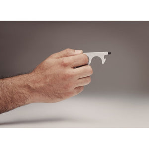 NOTOUCH - Argento opaco - PREMI - Midocean - Apriporta Senza Contatto Mo6133, Key Rings / Chains /, Premiums