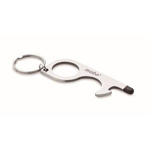 NOTOUCH - Argento opaco - PREMI - Midocean - Apriporta Senza Contatto Mo6133, Key Rings / Chains /, Premiums