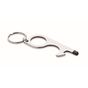 NOTOUCH - Argento opaco - PREMI - Midocean - Apriporta Senza Contatto Mo6133, Key Rings / Chains /, Premiums