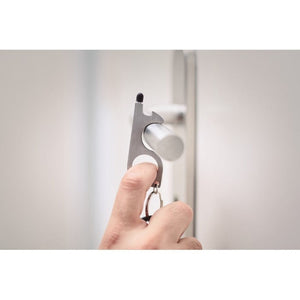 NOTOUCH - Argento opaco - PREMI - Midocean - Apriporta Senza Contatto Mo6133, Key Rings / Chains /, Premiums