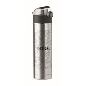NUUK LUX - Argento opaco - CASA E VIVERE - Midocean - Borraccia Con Blocco. 400ml Mo9660, Drinking Bottle, Home & Living