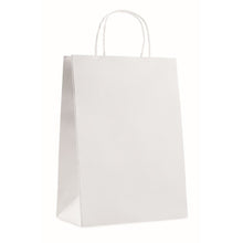 Carica l&#39;immagine nel visualizzatore di Gallery, PAPER LARGE - bianco - BORSE E VIAGGIO - Midocean - Bags &amp; Travel, Busta Regalo 150 Gr/mÃ‚Â² Mo8809, Shopping Bag