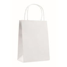 Carica l&#39;immagine nel visualizzatore di Gallery, PAPER SMALL - bianco - BORSE E VIAGGIO - Midocean - Bags &amp; Travel, Busta Regalo 150 Gr/mÃ‚Â² Mo8807, Shopping Bag