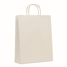 Carica l&#39;immagine nel visualizzatore di Gallery, PAPER TONE L - bianco - BORSE E VIAGGIO - Midocean - Bags &amp; Travel, Busta Regalo Grande. 90gr/mq Mo6174, Shopping Bag