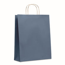 Carica l&#39;immagine nel visualizzatore di Gallery, PAPER TONE L - Blu - BORSE E VIAGGIO - Midocean - Bags &amp; Travel, Busta Regalo Grande. 90gr/mq Mo6174, Shopping Bag