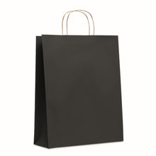 Carica l&#39;immagine nel visualizzatore di Gallery, PAPER TONE L - Nero - BORSE E VIAGGIO - Midocean - Bags &amp; Travel, Busta Regalo Grande. 90gr/mq Mo6174, Shopping Bag