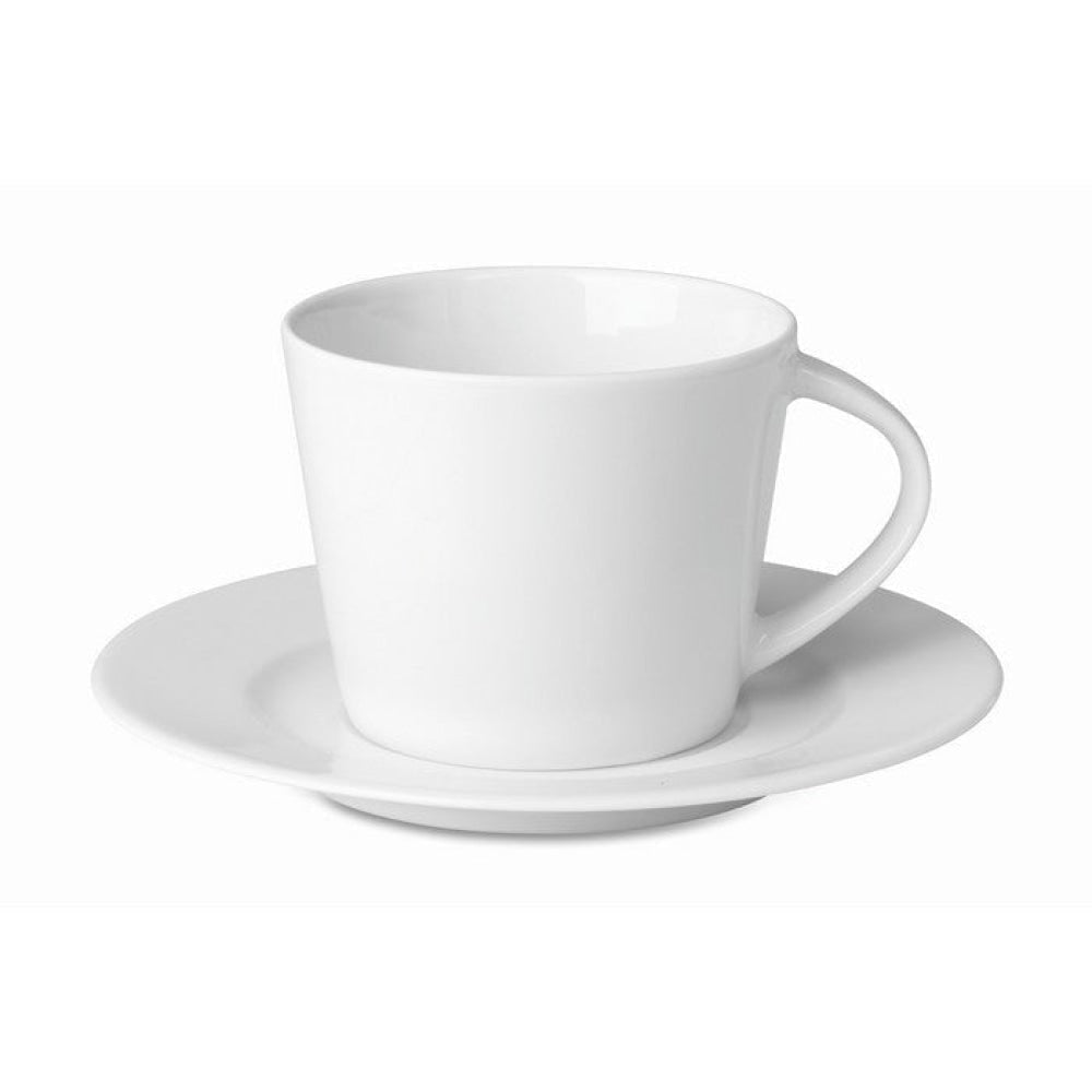 PARIS - bianco - CASA E VIVERE - Midocean - Cups, Home & Living, Tazza Cappuccino E Piattino Mo9080