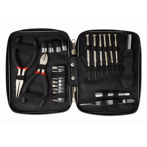 PAUL - Nero - STRUMENTI E LUCI - Midocean - Bricolage, Set Attrezzi In Confezione Di Mo8241, Tools & Lights