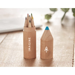 PETIT COLORET - Legna - SCRIVERE - Midocean - Pencil, Set 6 Matite Colorate Mo9875, Writing