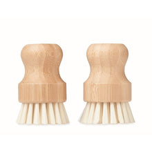 Carica l&#39;immagine nel visualizzatore di Gallery, PINTSEL - Legna - CASA E VIVERE - Midocean - Cleaning Tools, Home &amp; Living, Set Di Spazzole In Bamboo Vegetmo6374