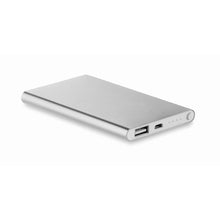 Carica l&#39;immagine nel visualizzatore di Gallery, POWERFLAT - Argento opaco - UFFICIO - Midocean - Office, Power Bank In Alluminio Da 400 Mo8735, Powerbanks