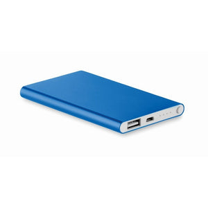 POWERFLAT - Blu Reale - UFFICIO - Midocean - Office, Power Bank In Alluminio Da 400 Mo8735, Powerbanks