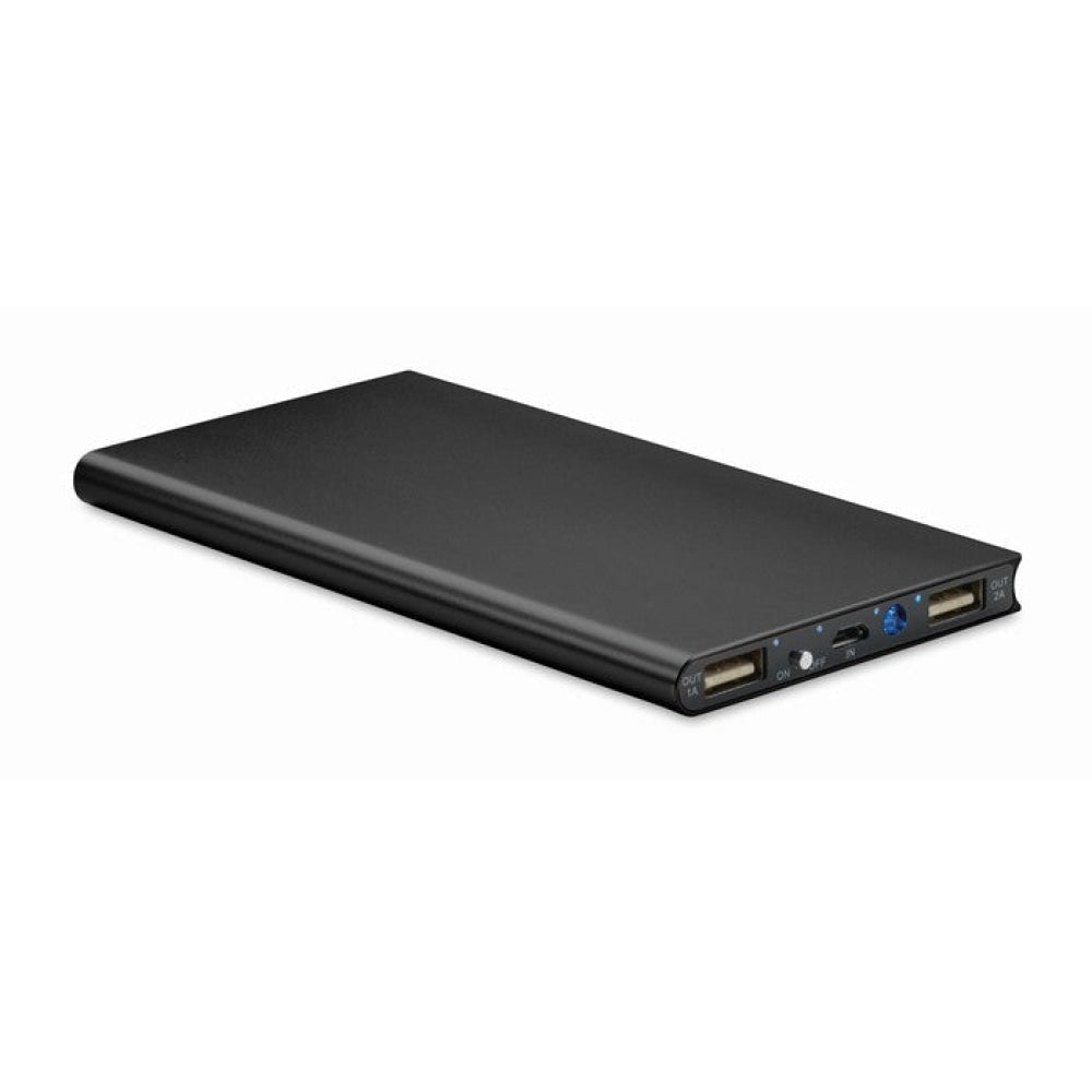 POWERFLAT8 - Nero - UFFICIO - Midocean - Office, Power Bank Da 8000 Mah Mo8839, Powerbanks