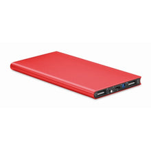Carica l&#39;immagine nel visualizzatore di Gallery, POWERFLAT8 - rosso - UFFICIO - Midocean - Office, Power Bank Da 8000 Mah Mo8839, Powerbanks