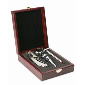 PREMIUM - Argento - CASA E VIVERE - Midocean - Home & Living, Set Vino 4 Pezzi It2658, Wine Accesories