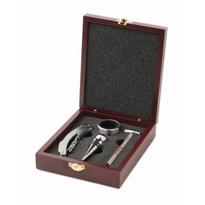 PREMIUM - Argento - CASA E VIVERE - Midocean - Home & Living, Set Vino 4 Pezzi It2658, Wine Accesories
