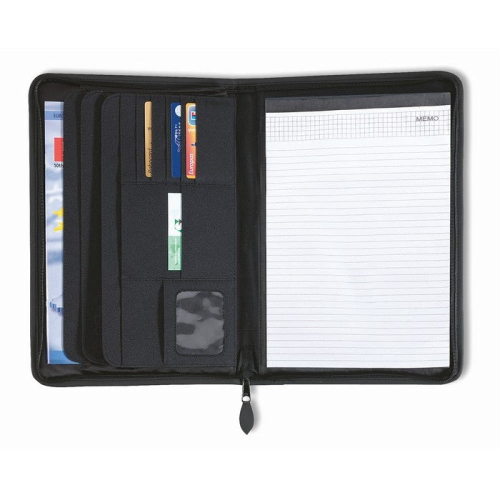 PRIME - Nero - UFFICIO - Midocean - Office, Portablocco A4 Chiusura A Zip Kc2387, Portfolio / Conferen