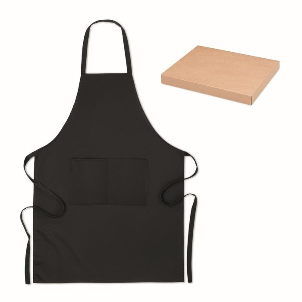 RAIPUR COLOUR - Nero - CASA E VIVERE - Midocean - Grembiule In Cotone Organico Mo6263, Home & Living, Kitchen Accesories