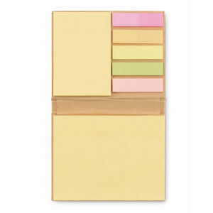 RECYCLO - Beige - UFFICIO - Midocean - Desk Items, Office, Set Memo Pad Cartone Riciclato Mo7173