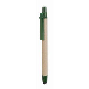 RECYTOUCH - Verde - SCRIVERE - Midocean - Pen, Penna Automatica In Cartone Mo8089, Writing