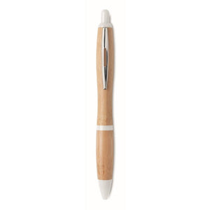 RIO BAMBOO - bianco - SCRIVERE - Midocean - Pen, Penna A Sfera In Abs E Bamboo Mo9485, Writing