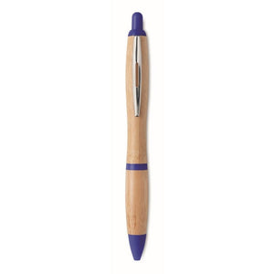 RIO BAMBOO - Blu Reale - SCRIVERE - Midocean - Pen, Penna A Sfera In Abs E Bamboo Mo9485, Writing