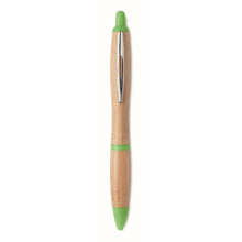 Carica l&#39;immagine nel visualizzatore di Gallery, RIO BAMBOO - Lime - SCRIVERE - Midocean - Pen, Penna A Sfera In Abs E Bamboo Mo9485, Writing