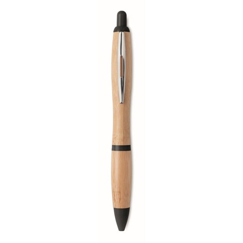 RIO BAMBOO - Nero - SCRIVERE - Midocean - Pen, Penna A Sfera In Abs E Bamboo Mo9485, Writing