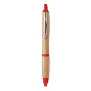 RIO BAMBOO - rosso - SCRIVERE - Midocean - Pen, Penna A Sfera In Abs E Bamboo Mo9485, Writing