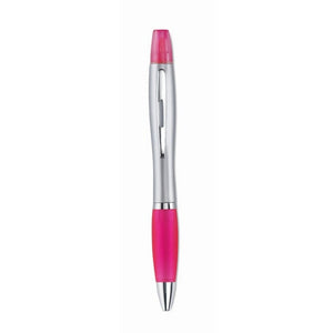 RIO DUO - Fucsia - SCRIVERE - Midocean - 2in1 Penna Ed Evidenziatore Mo7440, Highlighters & Marke, Writing