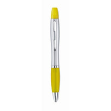 Carica l&#39;immagine nel visualizzatore di Gallery, RIO DUO - Giallo - SCRIVERE - Midocean - 2in1 Penna Ed Evidenziatore Mo7440, Highlighters &amp; Marke, Writing