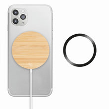 Carica l&#39;immagine nel visualizzatore di Gallery, RUNDO MAG - Legna - UFFICIO - Midocean - Caricatore Wireless Magnetico Mo6266, Office, Telephone / Accessor