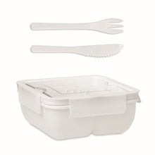 Carica l&#39;immagine nel visualizzatore di Gallery, SATURDAY - bianco - CASA E VIVERE - Midocean - Home &amp; Living, Kitchen Accesories, Portapranzo Con Posate Mo6275