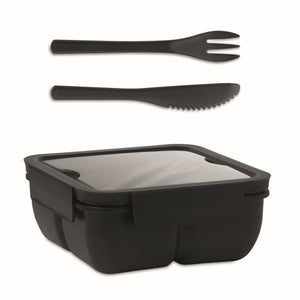 SATURDAY - Nero - CASA E VIVERE - Midocean - Home & Living, Kitchen Accesories, Portapranzo Con Posate Mo6275