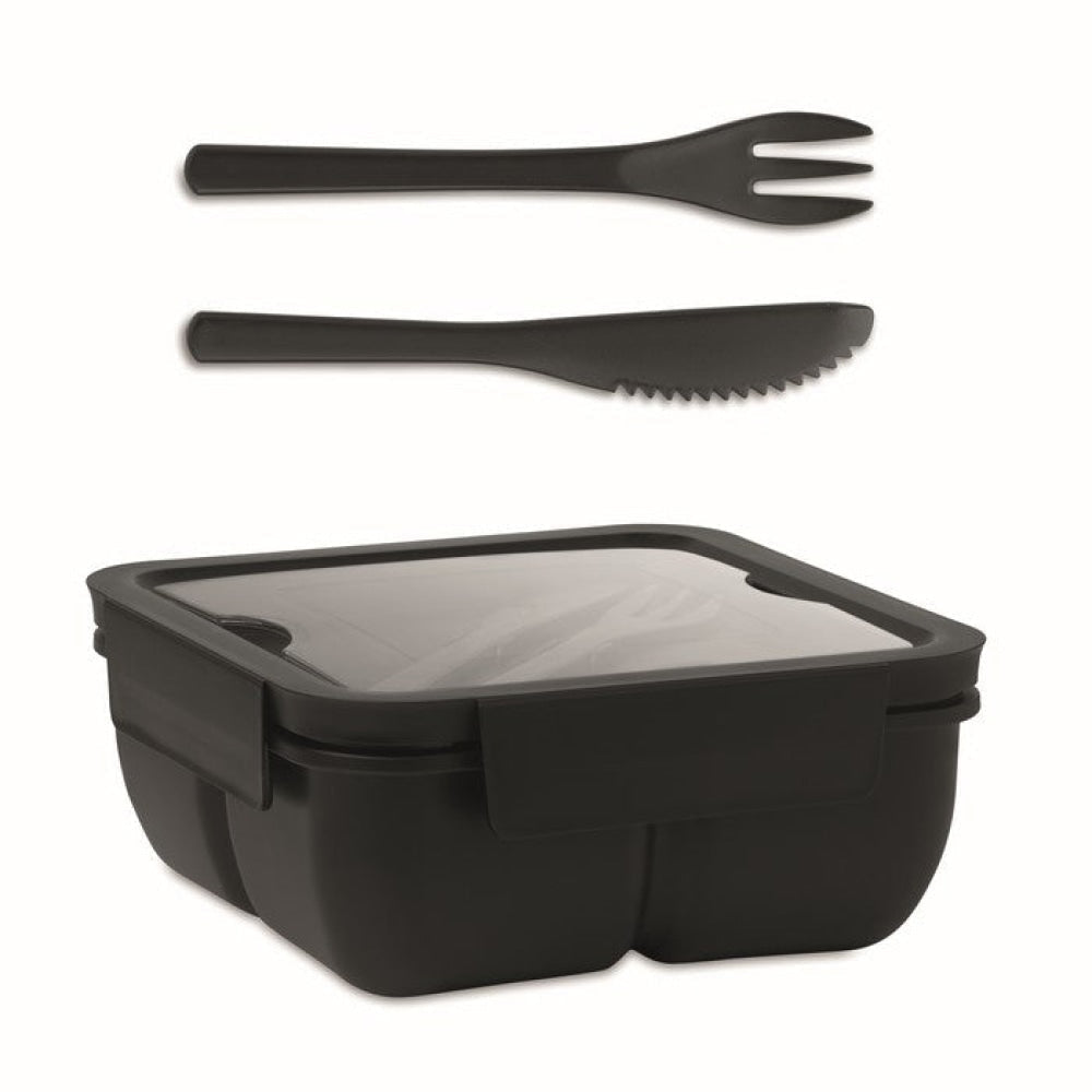 SATURDAY - Nero - CASA E VIVERE - Midocean - Home & Living, Kitchen Accesories, Portapranzo Con Posate Mo6275